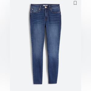 Ellie High Rise Ankle Skinny Jean with Finished Hem